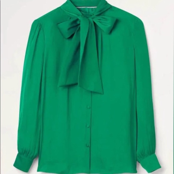 Boden Tops - Boden Grace tie-neck shirt US14 UK18